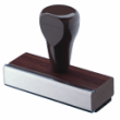 WH-113 - WH-113<br>Wood Handle Stamp<br>11 Lines x 3 in.  
