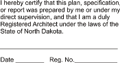 Architect - North Dakota - 1-9/16" Dia