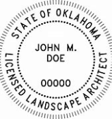 Landscape Architect - Oklahoma - 1-5/8" Dia